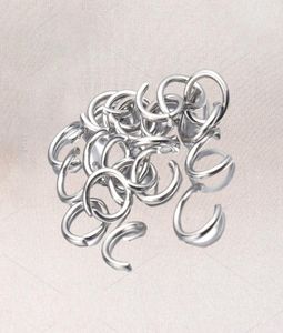 1000pcslot Gold Silver Silver Rostfritt stål Öppna hoppringar 4568mm Split Rings -kontakter för DIY EWELRY FUNKTIONER Making9926107