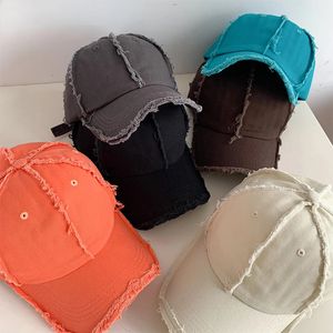 Оптовая y2k Old Baseball Cap Women Мужчины Sun Sun Sun Hat Kpop японская глубокая верхняя часть края Big Head Daily Hat Cacquettette 240430