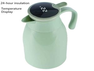 Su Şişeleri Kettle Akıllı Yalıtım Termos Şişesi Ev Büyük Kapasite Cam Astar Kahve Potu 211013509448