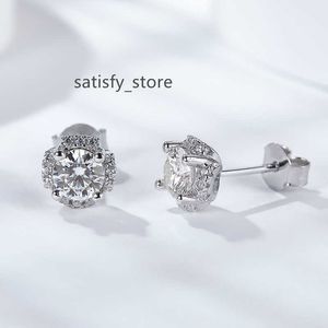 ready to ship orecchini luxury stud moissanite diamond earrings 925 sterling silver gemstone earrings