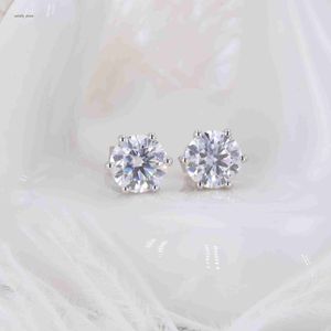 Women 2022 Fashion Classic Designer STARSGEM Jewelry High Quality Moissanite Stud Earrings Party Gift 14K GOLD