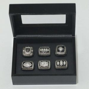 Band Rings Rugby Auckland Assault 6 Year Championship Ring Set Pure Black Wooden Box Set