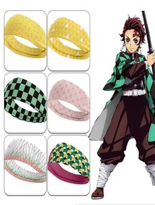 Parti Maskeleri Anime Kimetsu Hayır Yaiba Cosplay Meapwear Erkek Kadın Kafa Bandı Günlük Spor Saç Aksesuarları Cadılar Bayramı Dekor5386182