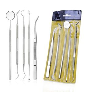 2021 NOVO 345PCS Aço inoxidável Espelho dental Dentrror Dental Set With Bag Bocal Melled Kit Instrument Dentist Prepare também 8011345