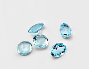 20pcs Oval 35mm 46mm 57mm High Quality Eye Clear Good Brilliant Cut 100 Natural Sky Blue Topaz Loose Gemstones For Gold Silv6351470