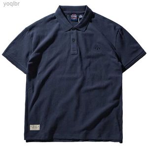 Herr t-shirts japansk vanlig polo kortärmad herre 2023 sommarlApel botten vintage båge Paul T-shirtl2405