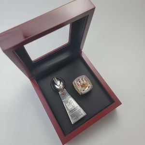 0rrrq Rings 2023 Kansas Chieftain Championship Ring com 10 cm do Super Bowl Trophy Conjunto