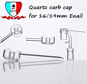 Quartz Carb Cap Smoking Accessories Fit for 155mm 195mm Enail Quartz CarbCap Handle One Air Hole Dab Oil Rigs8864714