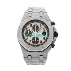 Luxury Watches APS Factory Audemar Pigue Royal Oak Offshore Auto Aço masculino 26470ST.OO.A801CR.01 STJX
