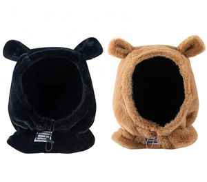 Beralar Peluş Kulak Cap Balaclava Bear Sway Bib, Noel yılı için Drawstring Ayarlanabilir Hediye Şükran Günü Valentine7647975