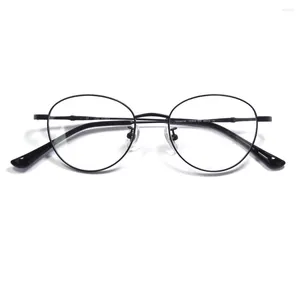 Sunglasses Frames Retro Small Size Round High Quality Titanium Eyeglass Frame Unisex Classic Circle Rim Prescription Diopter Eyewearing