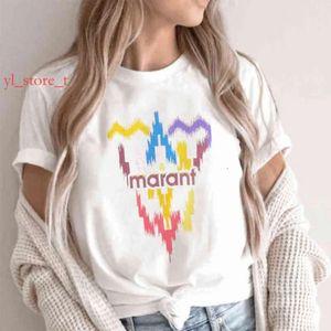 マラントデザイナーズフェムTシャツ女性コットンハラジュクTシャツoネック女性因果Tシャツ高品質のクラシックレターファッションルーズティーツシャツプレイTシャツ9283