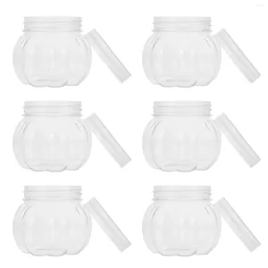 Garrafas de armazenamento 12 PCS PET PUMPINKBIN JAR GREST JARS JARSOS COMPRIMENTOS DE BISCUTO BISCUTER RECIMENTO O CASO CASO CRIMENTO Biscoitos