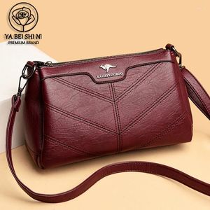 Shoulder Bags Brand Designer Vintage Leather Women Handbags Luxury Ladies Tote Good Quality 2024 Collection