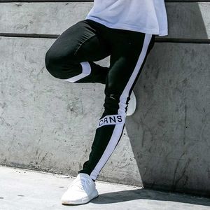 Męskie spodnie Czarne spodnie sportowe spodnie do joggingu męskie bawełniane spodnie fitness i trening fitness męskie spodnie do torów j240429