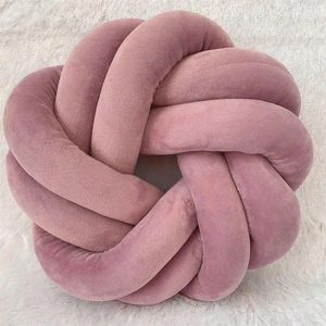 Pillow 30CM Nordic Knot Soft Ring Handmade Woven Mat Spherical Dolls Toys Pography Props Home Decor