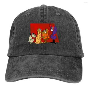 Capas de bola Capitões de beisebol covarde e Muttley Pico de beisebol de captura de boné maluques Sun Shade Cowboy Hats for Men Trucker Dad Dad Hat Hat Hat Hat Hat Hat Hat Hat Hat Hap