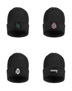 Ohio State Buckeyes Mens Women039s Doppelschicht Wolle Cap Classic Beanie Hat Unisex Football Logo White Marmor Print Gay Pride R4163701