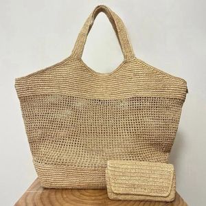 Icara Maxi Tote Bag Designer Bag Women Luxury Handbag Raffias Hand-Embroidered Straw Bag High Quality Beach Bag Large Capacity Totes Shopping Bag Shoulder Bags Purse