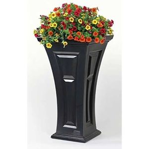 Piantatrici vasi di fiori decorativi alti e piante per set di brodo vegetale tradizionali esterni (2 pacchi) esterni Q240429