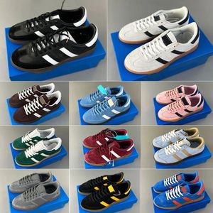 Designer Handball SPZL Trainers Spezials Sneakers Navy Core Black White Gum Pink Red Night Light Black Yellow Running Shoes for Men and Women