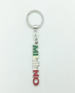 Keechhains Fashion Tourist Souvenir Metal Borse Decoration Gift Chains Chains Letre Letters Milano Keyring Fancy Keychain Premium6871236