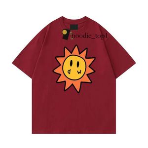 トップTシャツの女性の男性ドローズドゥルーデザイナーTシャツスマイリーサントランプTシャツグラフィックTシャツドロークサマークロッド半袖カジュアルシャツ7280