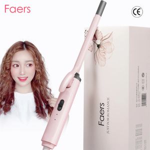 Mini Hair Curler Negative Ions LCD Electric Curling Iron Professional Ceramic Wand Wave 9/13/16mm Styling Tool 240423