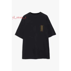 Damdesigner Vintage Cotton Round Neck Tee High Quality-Dirt Letter Ritning Printed Black Graphic T Shirt Street Hip-Hop Play T Shirt 4576