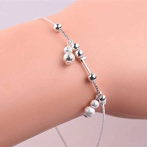 Chain Fashion Silver Color Beads Bracelet Cute Small Gourd Charm Bracelets Chain Jewelry For Women Girls Birthday Gift Accessories