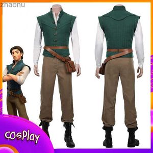 Belts Flynn Rider role-playing costumes adult clothing jackets vests pants bags Halloween comic carnival party sets gifts XW