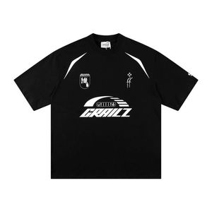 2024 GRAILZ DESIGNER MEN TシャツプリントメンズティーとショートレディースルーズシルクシャツTEES MEN TSHIRT