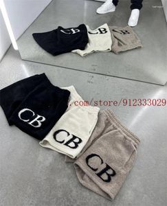 Shorts masculinos Black Bege Gray Letter logo