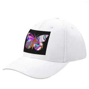 Caps de bola Butterfly Retro Girl - Brown / Black Baseball Cap foffy Hat Summer Hats Masculino Rave Mens Mulheres