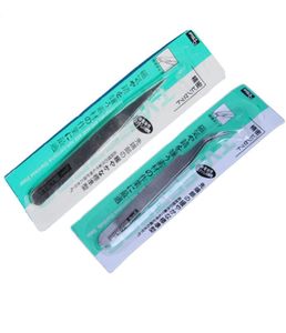 Tweezer inossidabile intero inossidabile curvo dritto di cristallo curvo rinestone gel di raccolta di utensili per unghie 2 ciglia T6853181