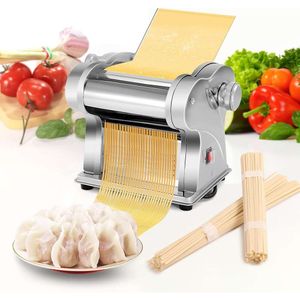Electric Pasta Maker Machine - Gör läcker hemlagad pasta med lätthet! Rostfritt stål nudelpressmaskin för spaghetti, fettuccine