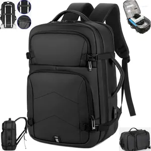 Backpack grandi uomini da 15,6 pollici per laptop Business Notebook Bagpack impermeabile USB Carica da viaggio Capissima zaini per studenti