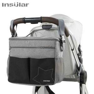 Bolsas de fraldas insulares de fraldas de mamãe Mãe de grande capacidade Viajar mochilas de fraldas com zíper anti-perda Material sólida