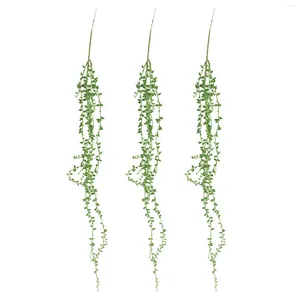 Dekorativa blommor 72 cm Artificial Plant String Wall Hanging Livselike Fake Home Decor Party Supplies Nature Simulation Succulents