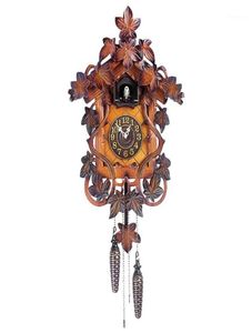 Classic Luxury Cuckoo Clock Vintage Unique Wooden Large Antique Wall Clock Cartoon Living Room Zegar Scienny Clocks EB50WC17788908