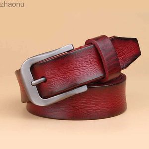 Belts 2.8CM designer belt women high quality full grain % real cowskin genuine leather girdle luxury coffee brown ceinture red XW