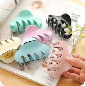Large Size High Quality Acrylic Hairpins Candy Color Hair Clip clamps Shiny Crab Hair Claws for Women Girl Styling Tools6247099
