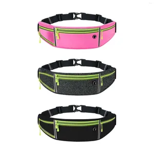 Outdoor Bags Running Belt Fanny Pack For Women Men Adjustable Waterproof Waist Band Jogging Bag Walking Gym Cycling Camping Climbing