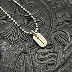 Trendy Brand Ch Croquet Mini Military Brand Necklace Ancient Family Pendant Hip Hop Sweater Chain Pearl Chain
