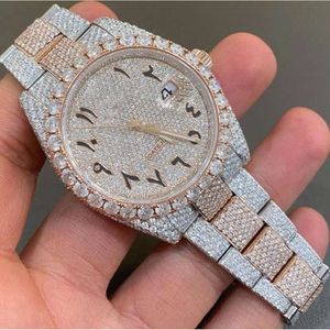 Anpassad varumärke Watch Moissanite Diamond Iced Out med grossistpris från China Leverantör Business Seiko Fashion Jewelry Men 6mm