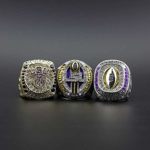 Band Rings 2019 Университет Луизианской лиги NCAA LSU Championship Ring 3 Sets U986