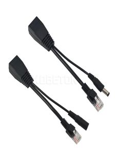 Whole1 Pair Tape Screened Power Over Ethernet POE Adapter switch Cable RJ45 Poe Splitter Injector 5V 12V 24V 48V Separator Co7846882