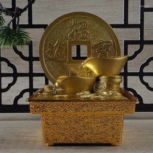 Figurine decorative Tabletop Acqua Fontana Feng cinese Shui Zhaocaijinbao Home Office e altri luoghi al coperto