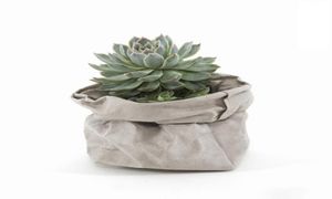 Washable Storage Bags Plants Flowerpot Bag Children Room Sundries Organizer Pouch Succulents Kraft Paper Flower Pot Cover8010252