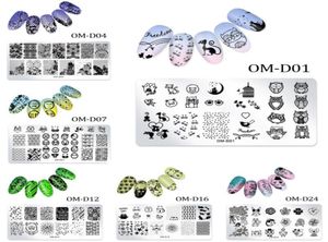 124cm Stamping plates templates for nails polish nail art design stencil manicure accessories and tools NAP0042660302